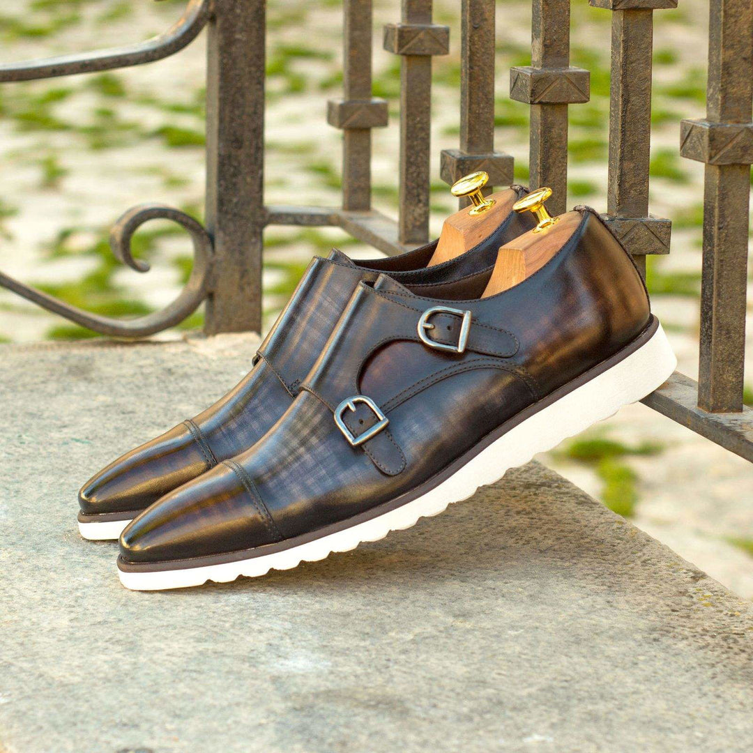 Double Monk-Patina, Sartorial, Dark Brown, Grey, Brown 1-MERRIMIUM-WS