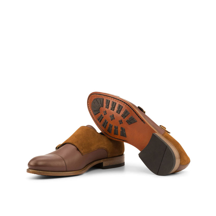 Double Monk-Suede, Box Calf, Brown 2-MERRIMIUM