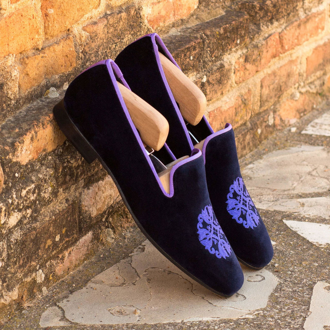 Drake-Grossgrain, Velvet, Violet 1-MERRIMIUM-WS