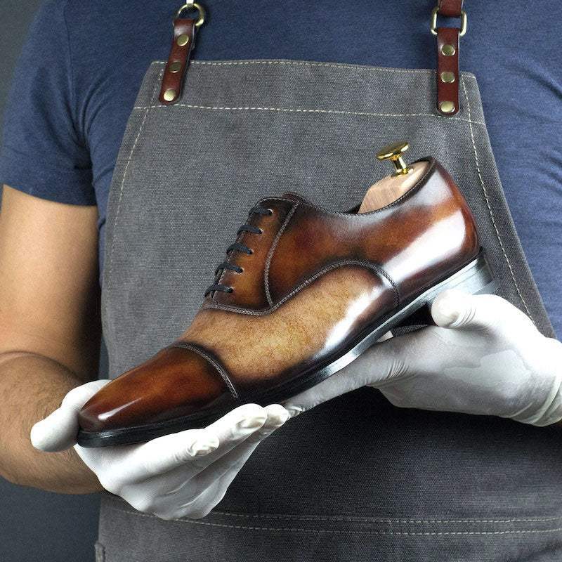 Fire Cream Museum Patina Oxford Goodyear Welt Shoes Limited Edition-Wholesale - MERRIMIUM