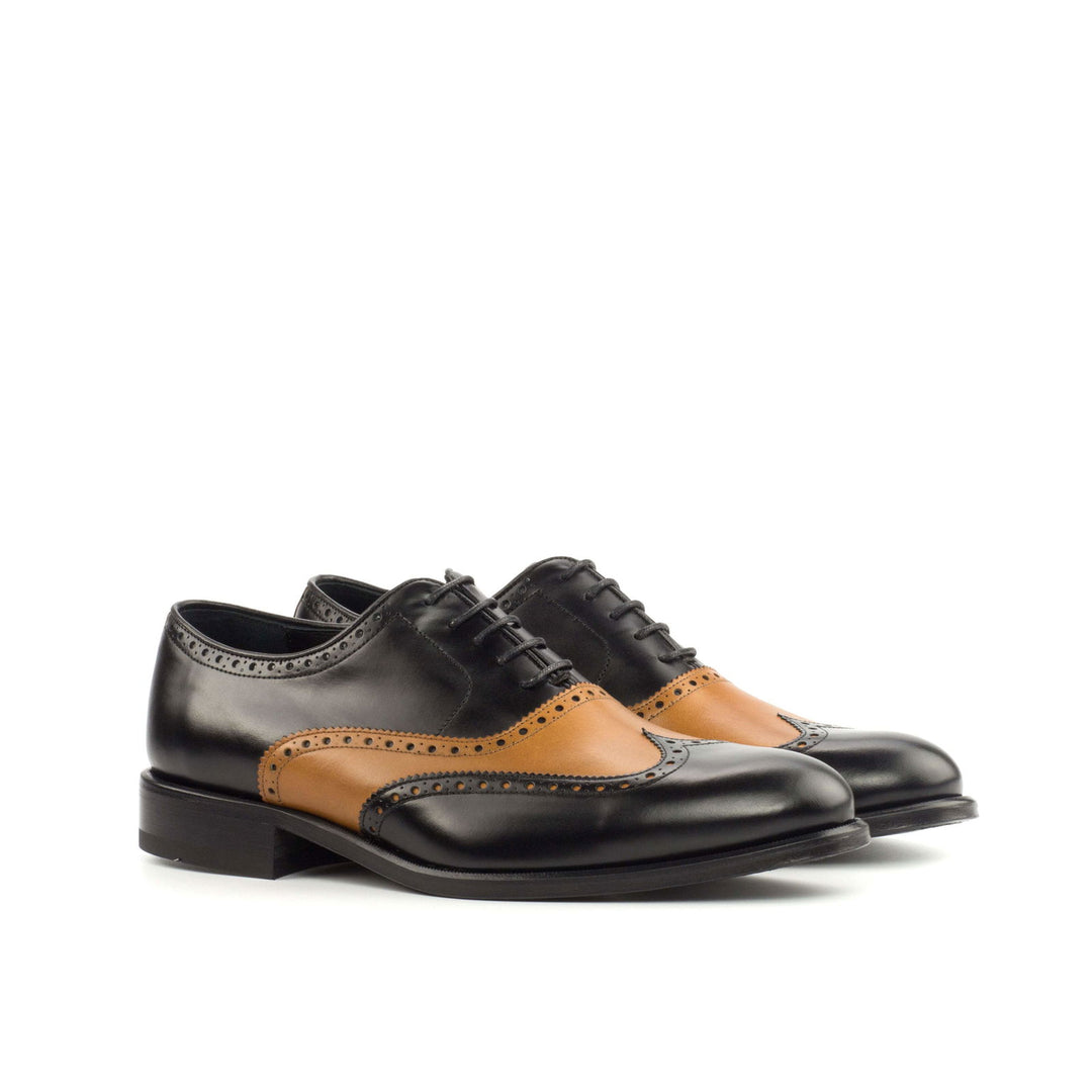 Full Brogue-Box Calf, Brown, Black 3-MERRIMIUM