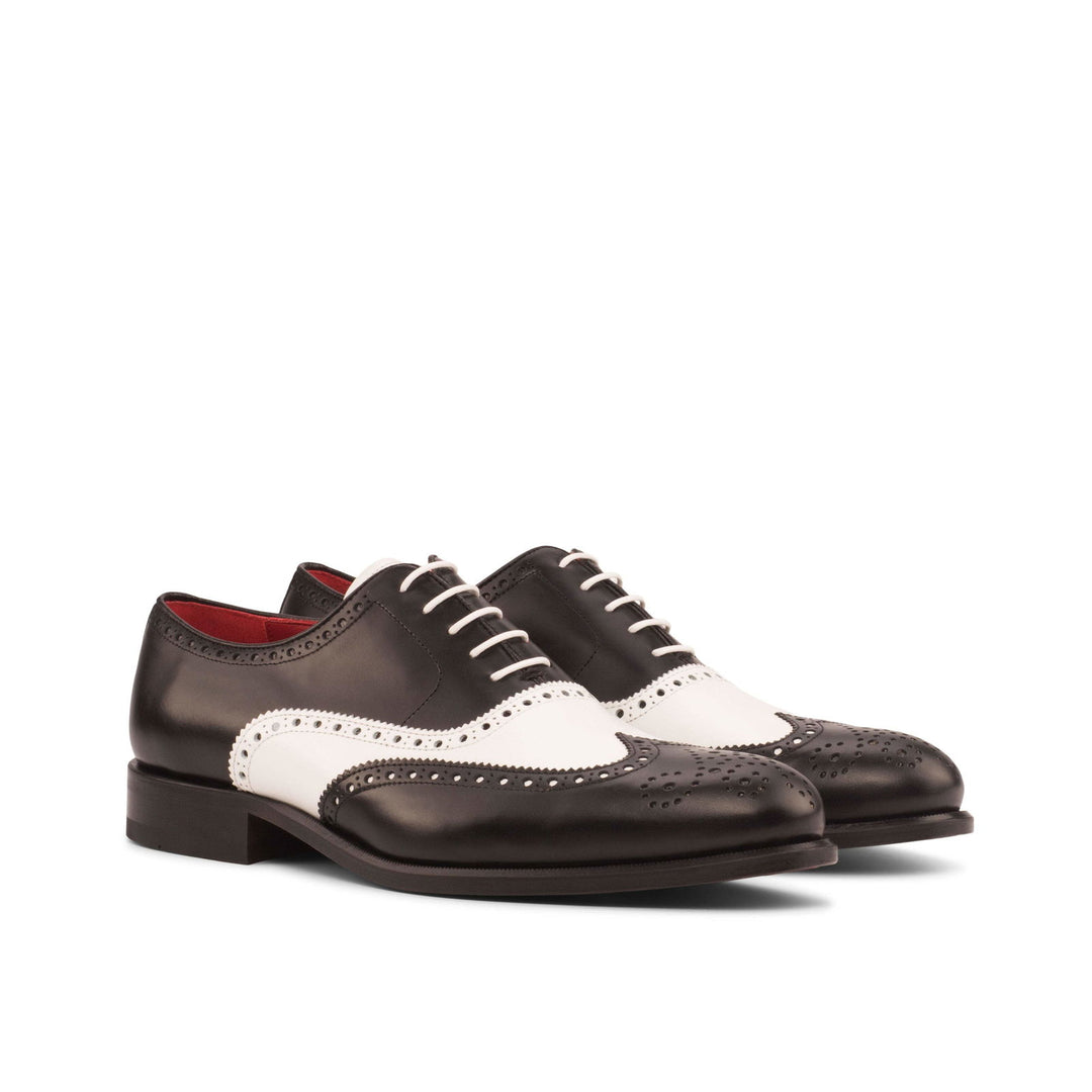 Full Brogue-Box Calf, White, Black 3-MERRIMIUM