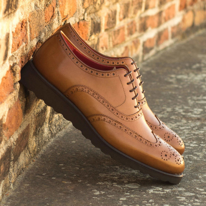 Full Brogue-Painted Calf, Brown 1-MERRIMIUM--GID-2874-4002