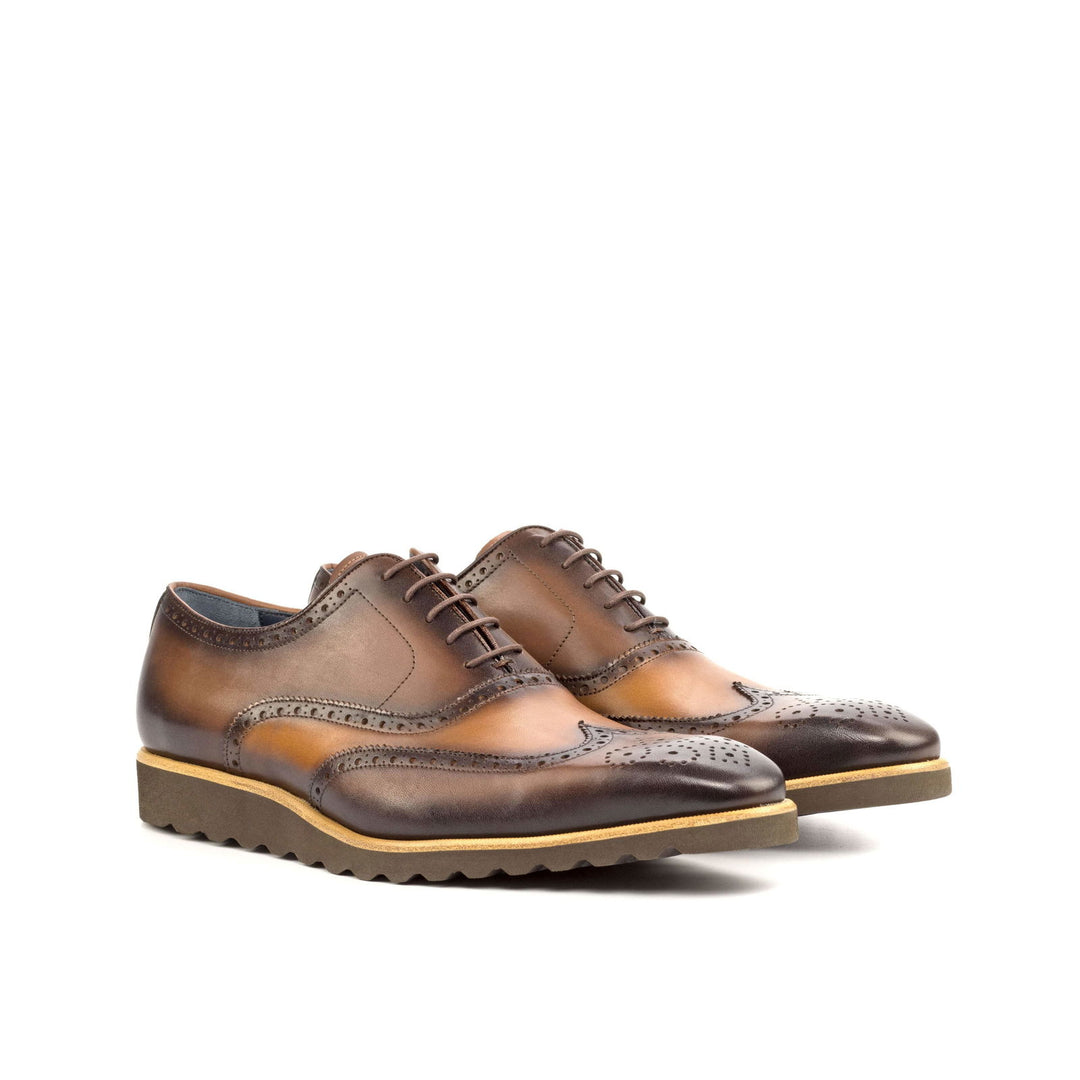 Full Brogue-Painted Calf, Brown 3-MERRIMIUM