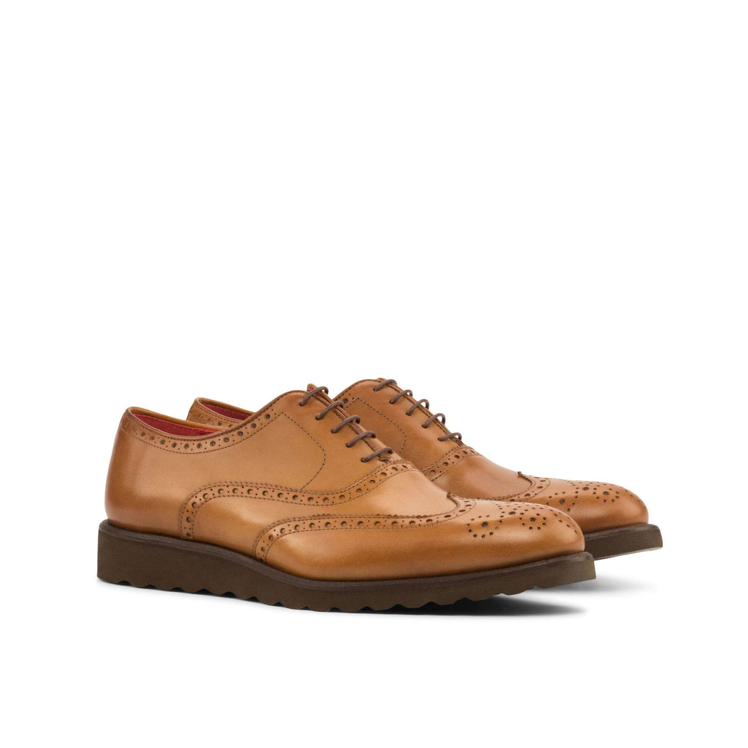 Full Brogue-Painted Calf, Brown 3-MERRIMIUM