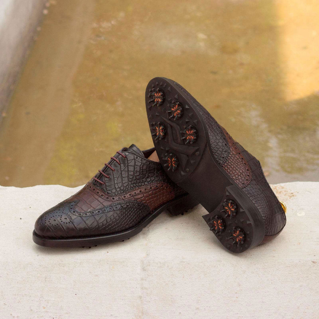 Full Brogue-Painted Croco, Brown, Black 1-MERRIMIUM--GID-1414-2894-wholesale