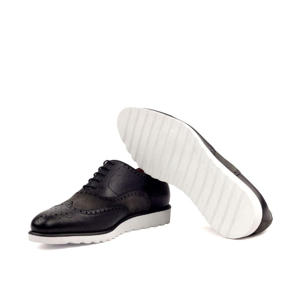 Full Brogue-Painted Full Grain, Lux Suede, Black, Grey 2-MERRIMIUM-wholesale