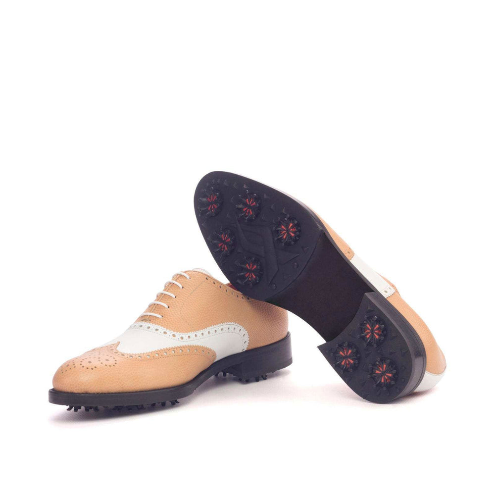 Full Brogue-Pebble Grain, Box Calf, Brown, White 2-MERRIMIUM-wholesale