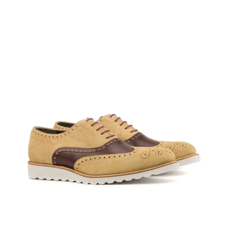 Full Brogue-Suede, Box Calf, Brown, Burgundy 3-MERRIMIUM