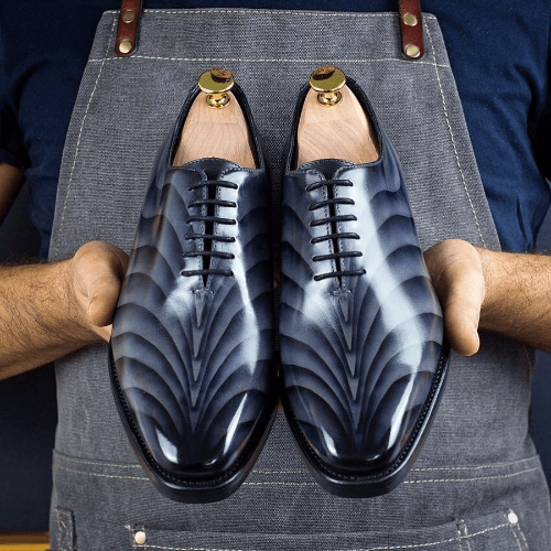 Grey Dune Patina Wholecut Goodyear Welt Shoes Limited Edition-MERRIMIUM 01
