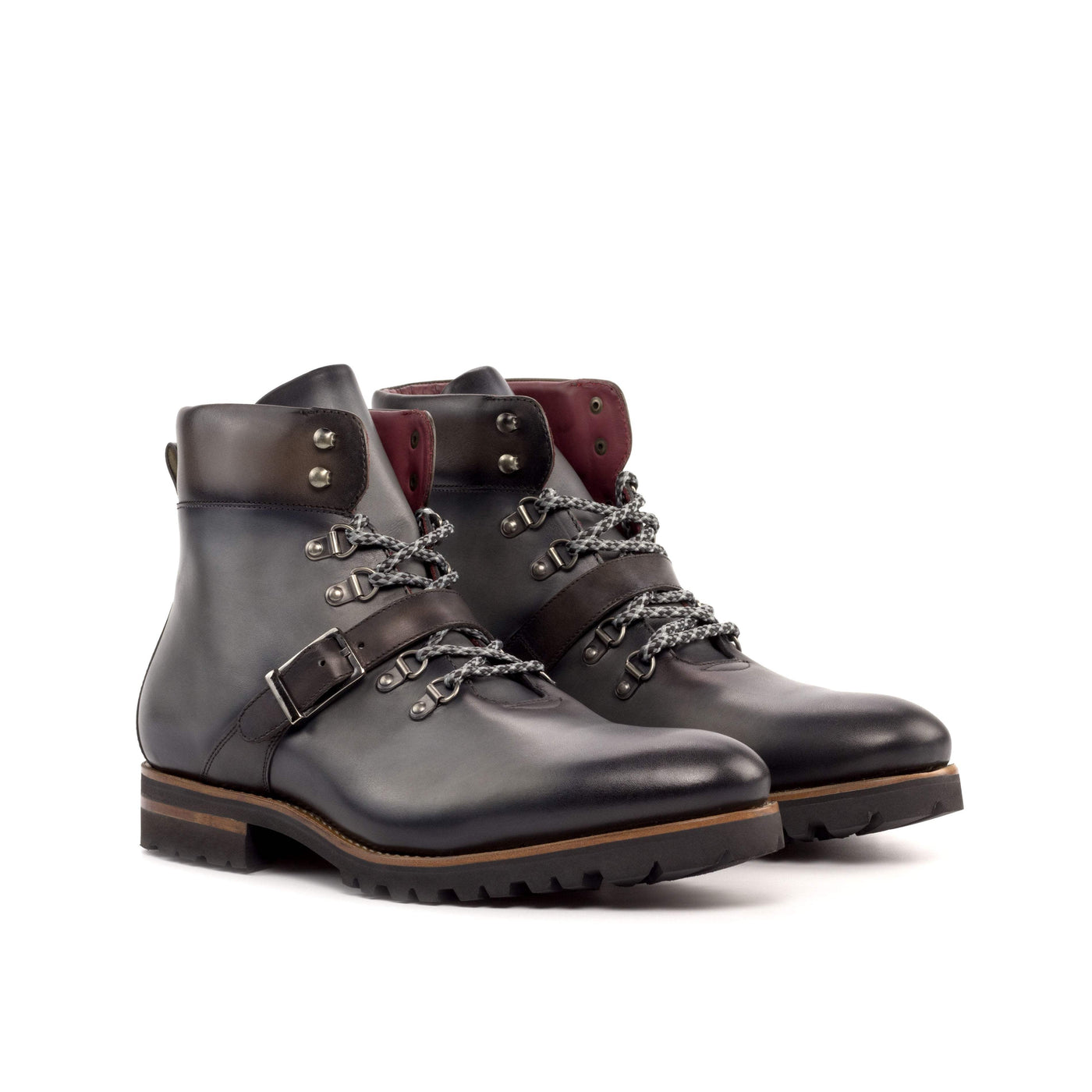 Hiking Boot-Painted Calf, Dark Brown, Grey 3-MERRIMIUM