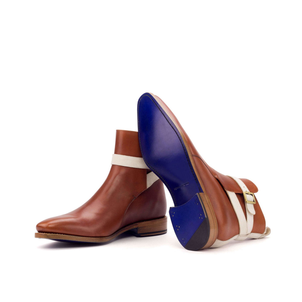 Jodhpur-Kid Suede, Box Calf, White, Brown 2-MERRIMIUM-WS