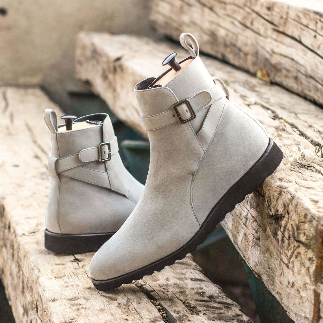 Jodhpur-Kid Suede, Grey 1-MERRIMIUM-WS