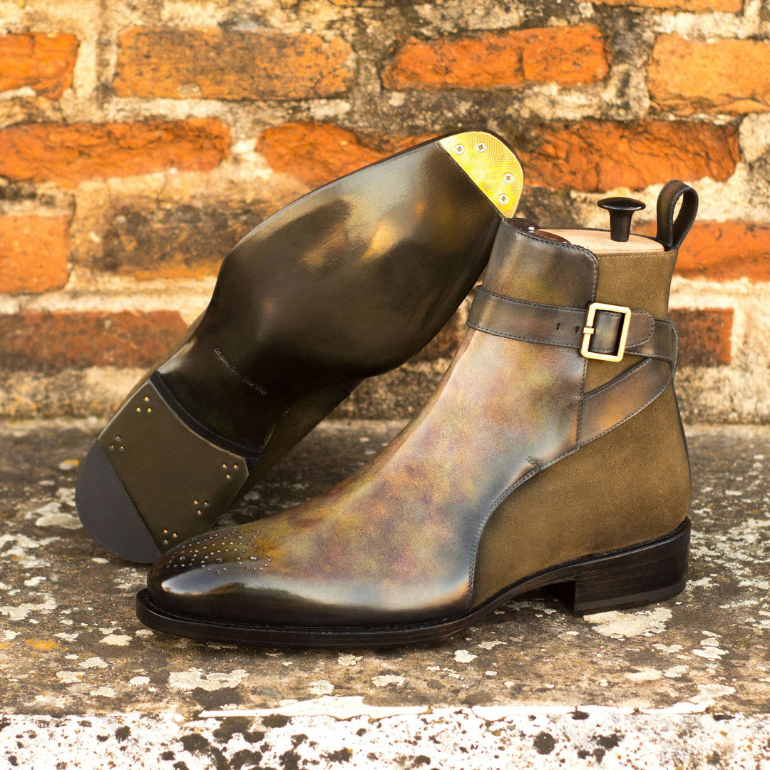 Jodhpur-Patina, Lux Suede, Green 1-MERRIMIUM-WS