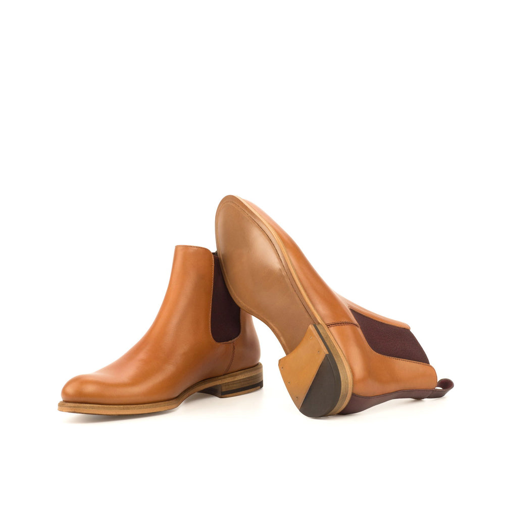 Ladies' Chelsea Boot-Painted Calf, Burgundy, Brown 2-MERRIMIUM-WS