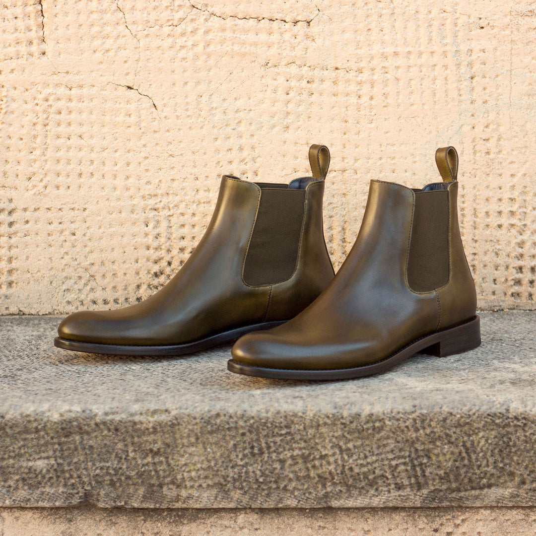 Ladies' Chelsea Boot-Painted Calf, Green 1-MERRIMIUM--GID-2336-3231-wholesale
