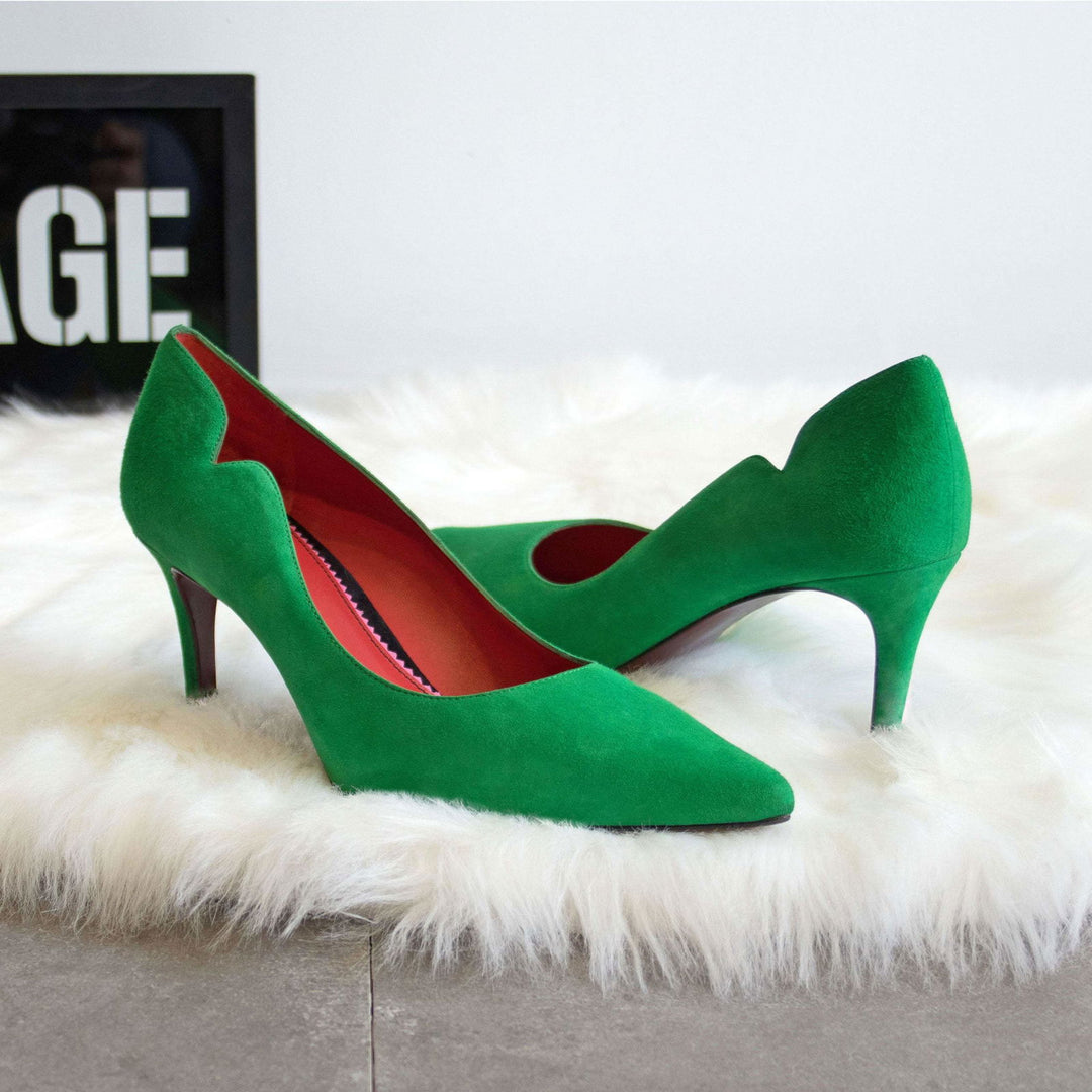 Ladies' Genoa-Italian Suede, Clover Green 1-MERRIMIUM-WS