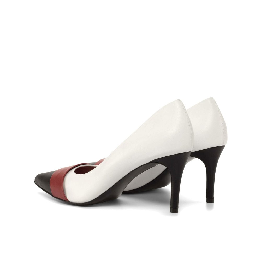 Ladies' Milan-Nappa Kaiser, Pure White, Passion Red 2-MERRIMIUM-WS