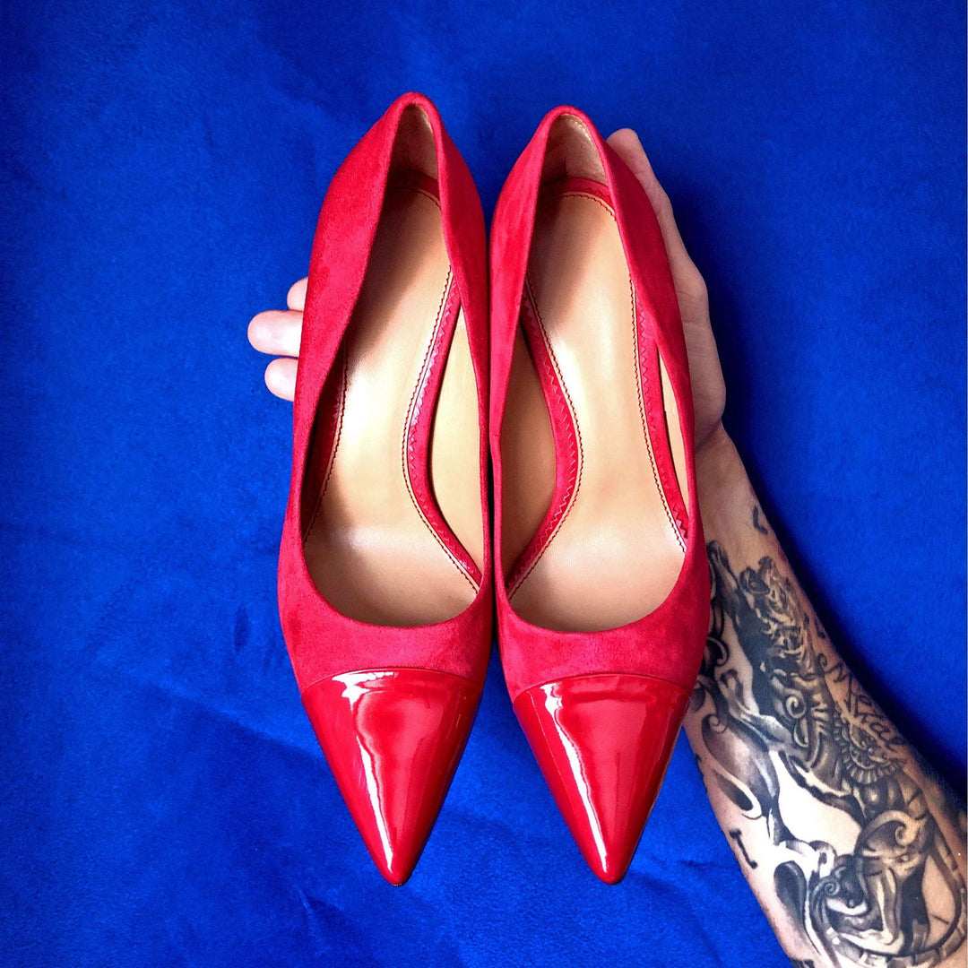 Ladies' Milan-Super Soft Patent, Passion Red 1-MERRIMIUM-WS