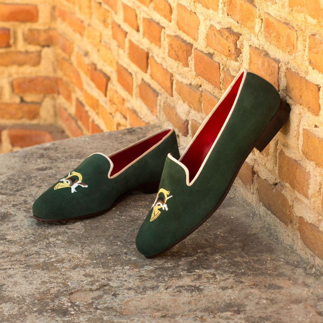 Ladies' Rose-Grossgrain, Suede, Brown, Green 1-MERRIMIUM-WS