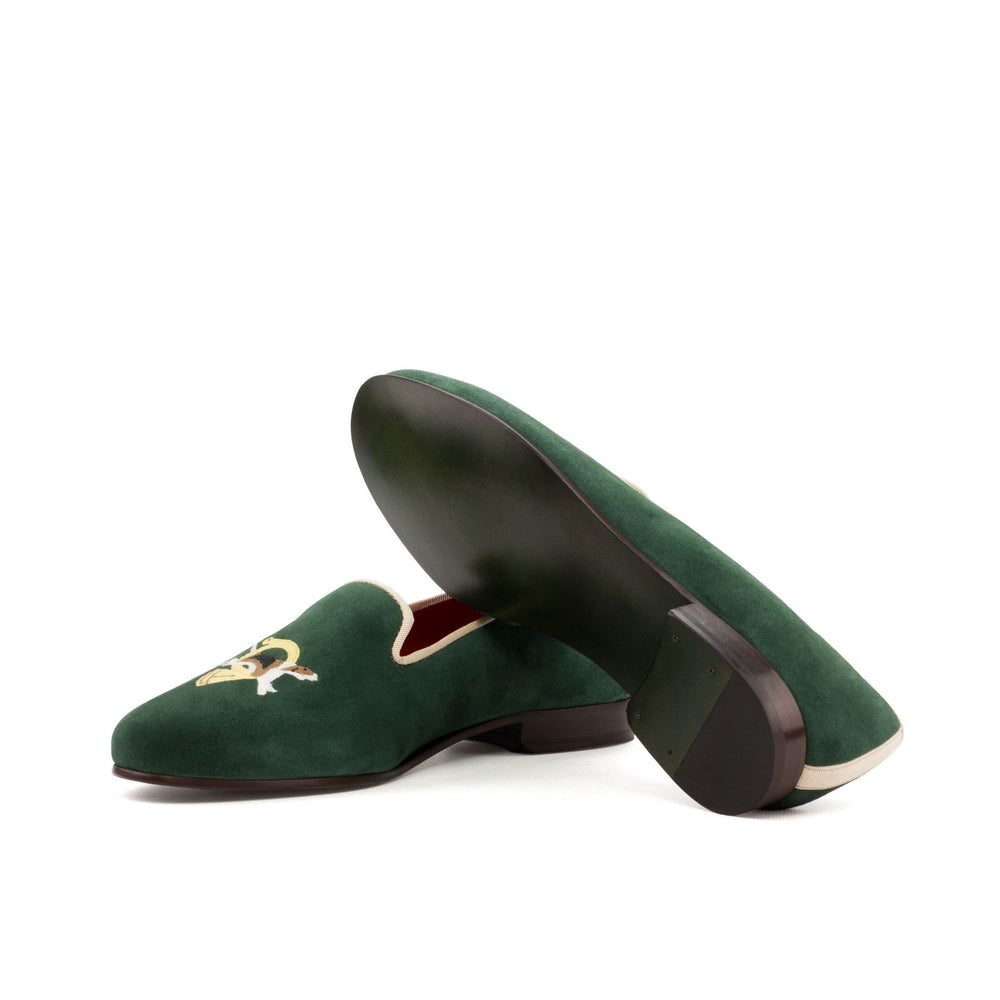 Ladies' Rose-Grossgrain, Suede, Brown, Green 2-MERRIMIUM-WS