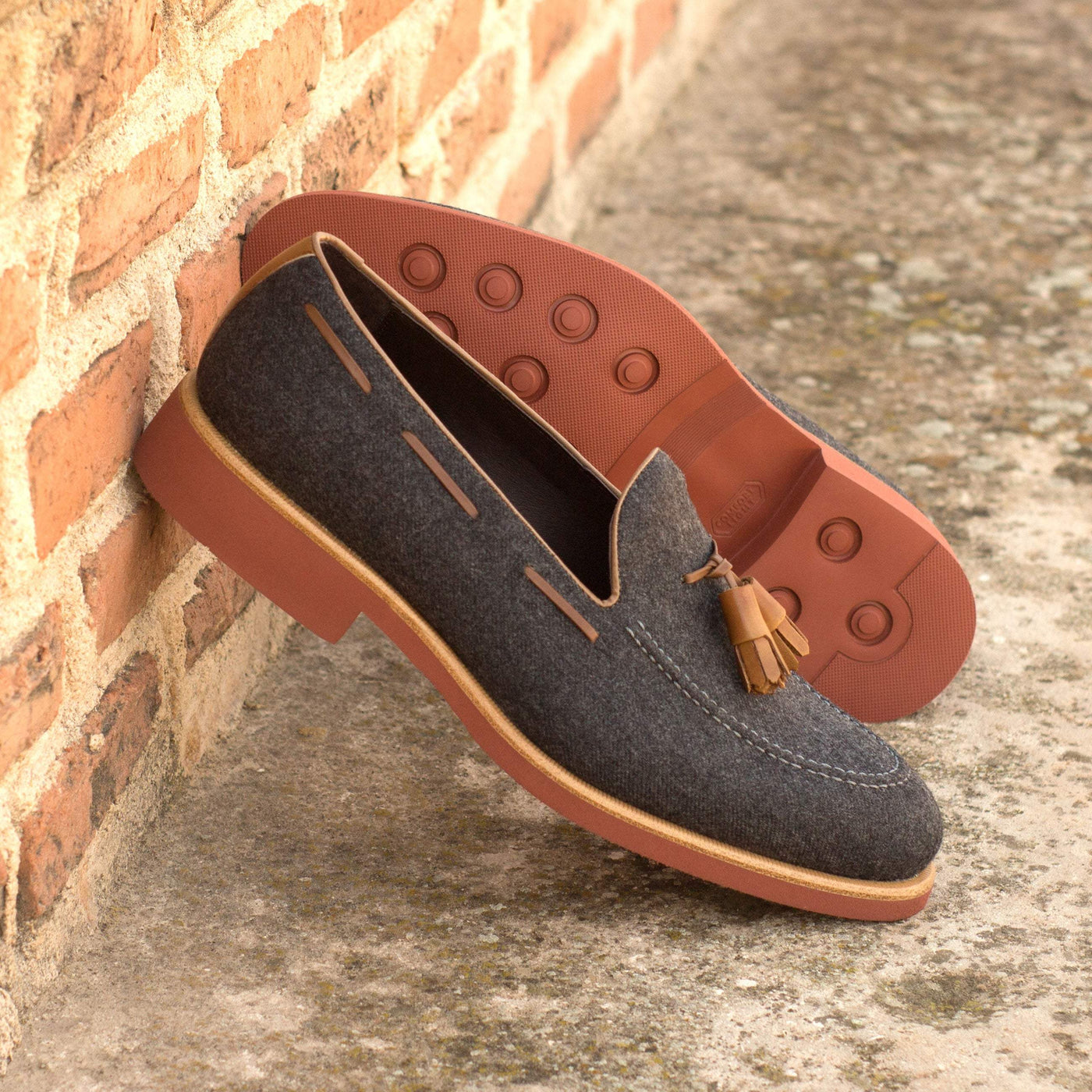 Loafer-Painted Calf, Flannel, Brown, Grey 1-MERRIMIUM--GID-2870-4441