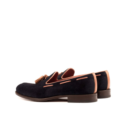 Loafer-Painted Calf, Suede, Brown, Blue 3-MERRIMIUM