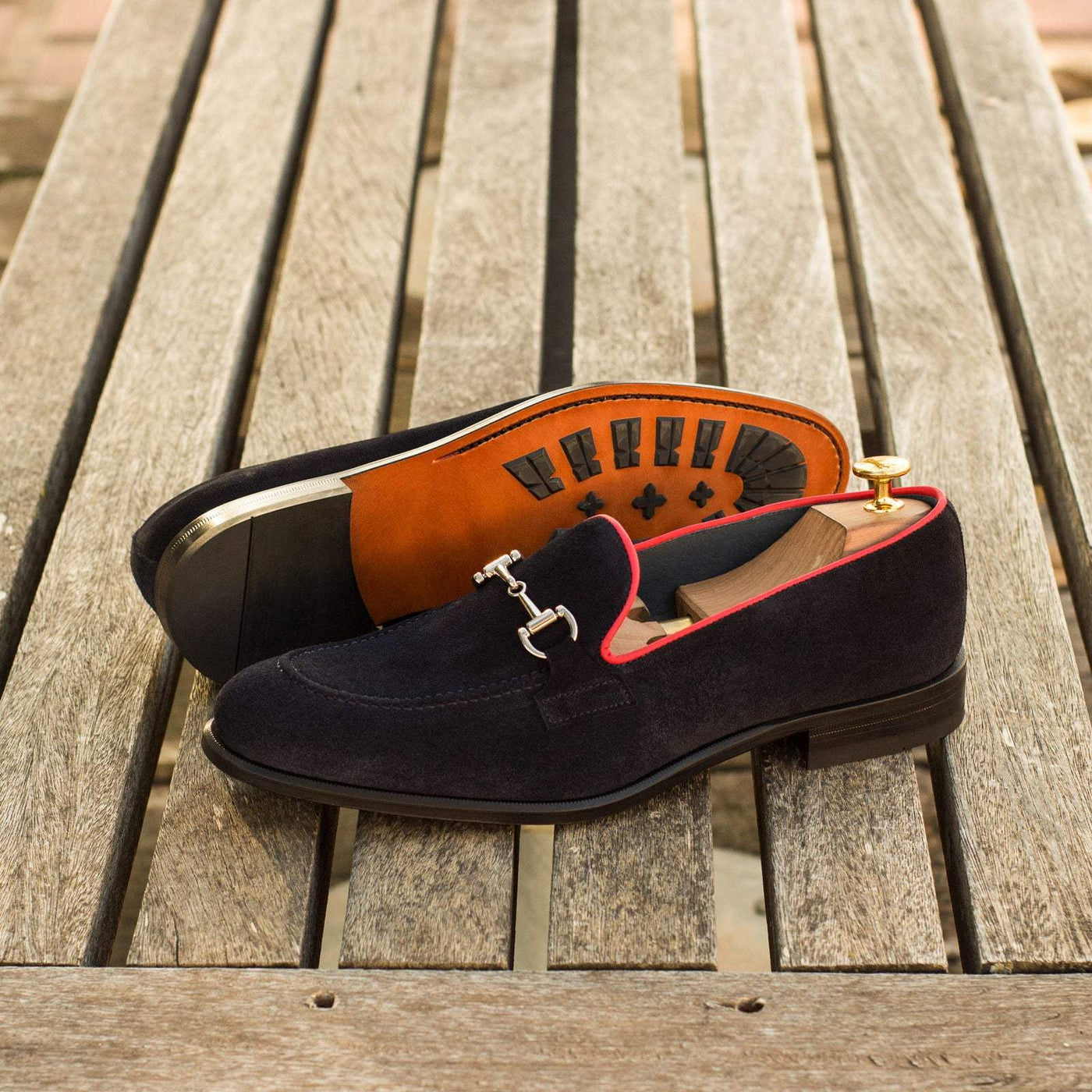 Loafer-Painted Calf, Suede, Red, Blue 1-MERRIMIUM--GID-2870-3868