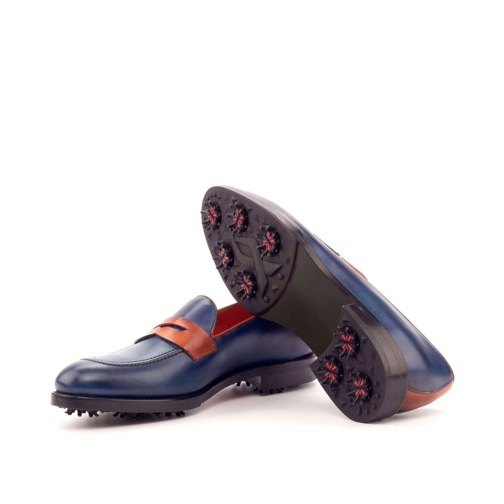 Loafer-Painted Calf, Blue, Brown 2-MERRIMIUM-wholesale