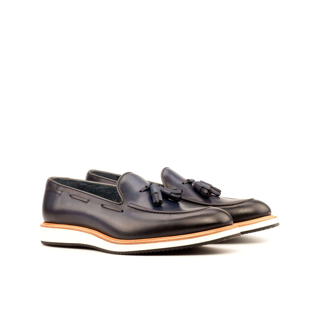 Loafer-Painted Calf, Blue, Grey 3-MERRIMIUM