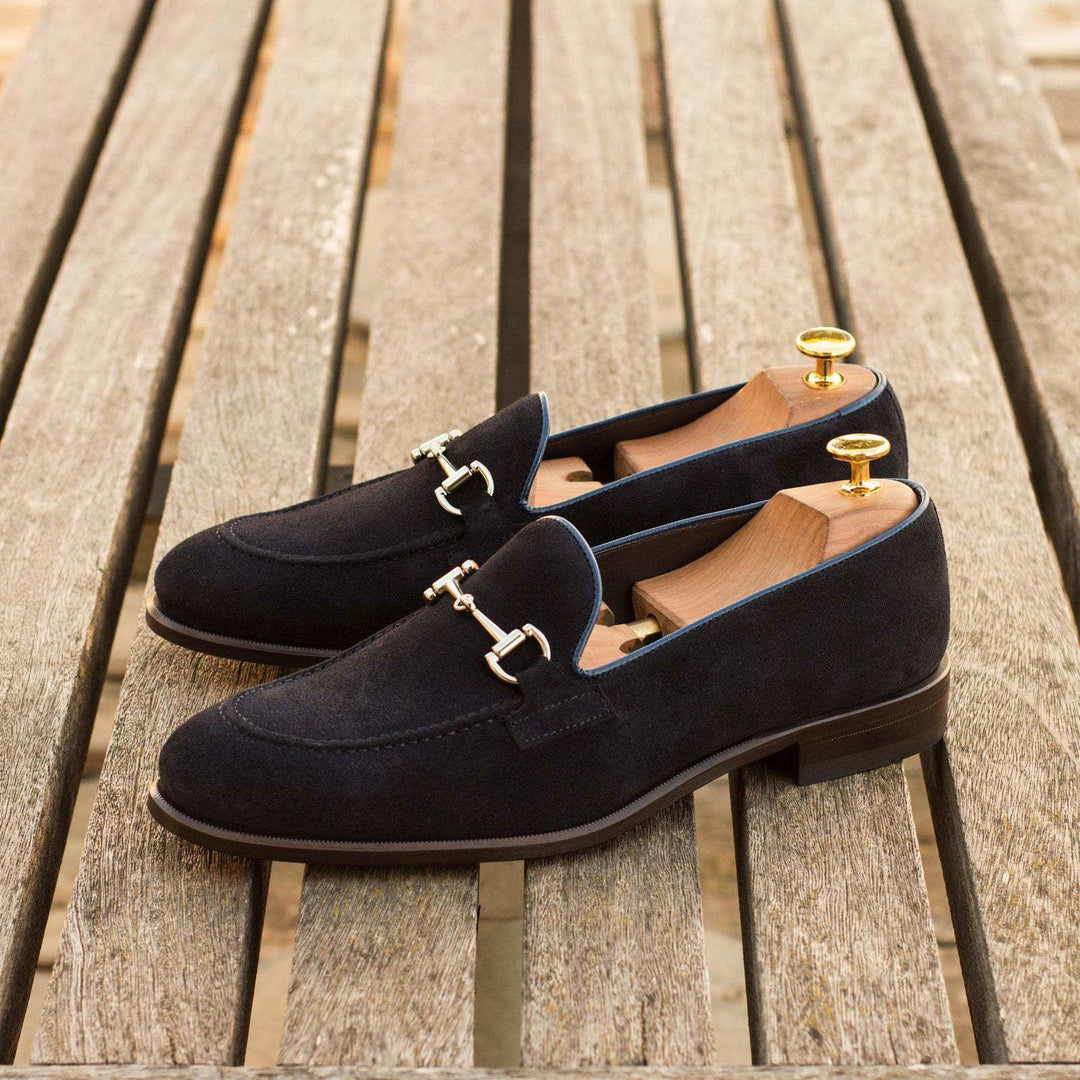 Loafer-Painted Calf, Suede, Blue 1-MERRIMIUM--GID-2870-3861