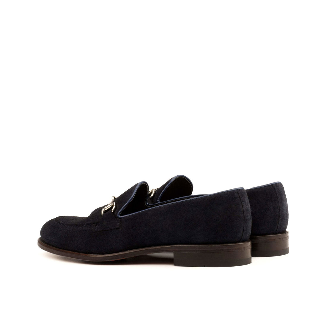 Loafer-Painted Calf, Suede, Blue 3-MERRIMIUM