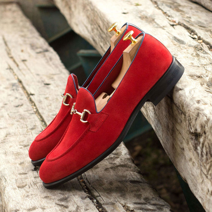 Loafer-Painted Calf, Suede, Blue, Red 1-MERRIMIUM--GID-2870-4209