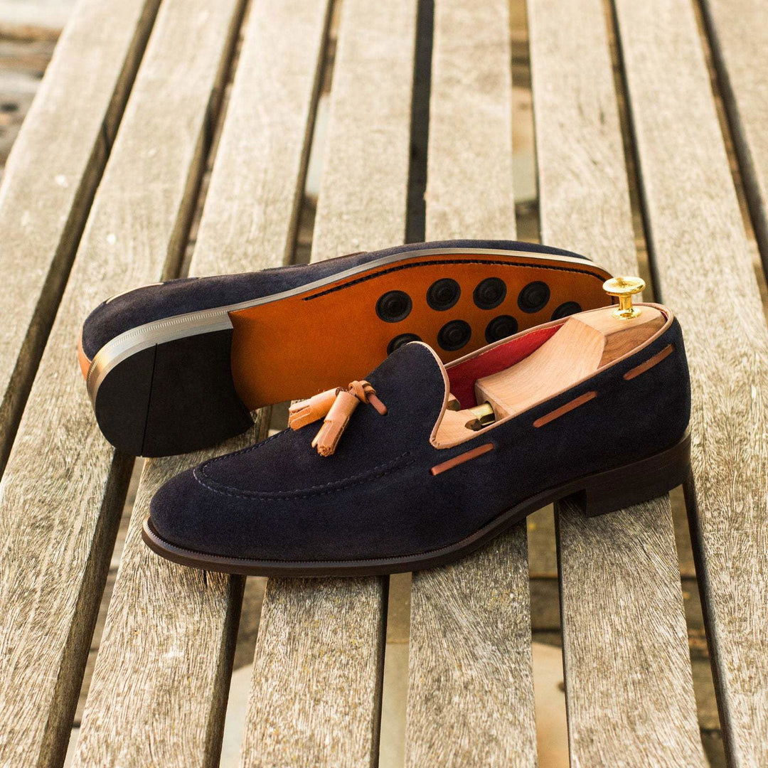 Loafer-Painted Calf, Suede, Brown, Blue 1-MERRIMIUM--GID-2870-3858