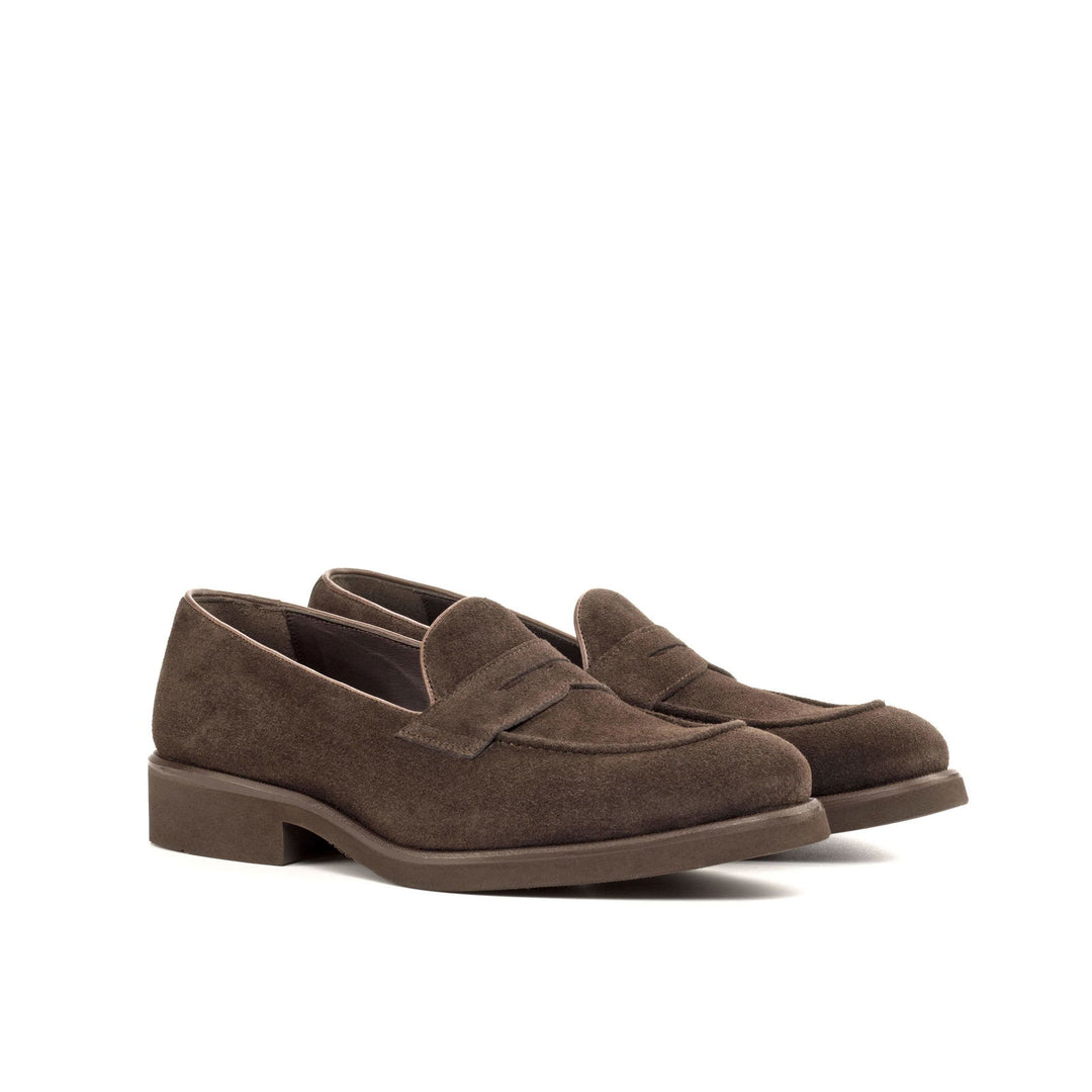 Loafer-Painted Calf, Suede, Dark Brown 3-MERRIMIUM