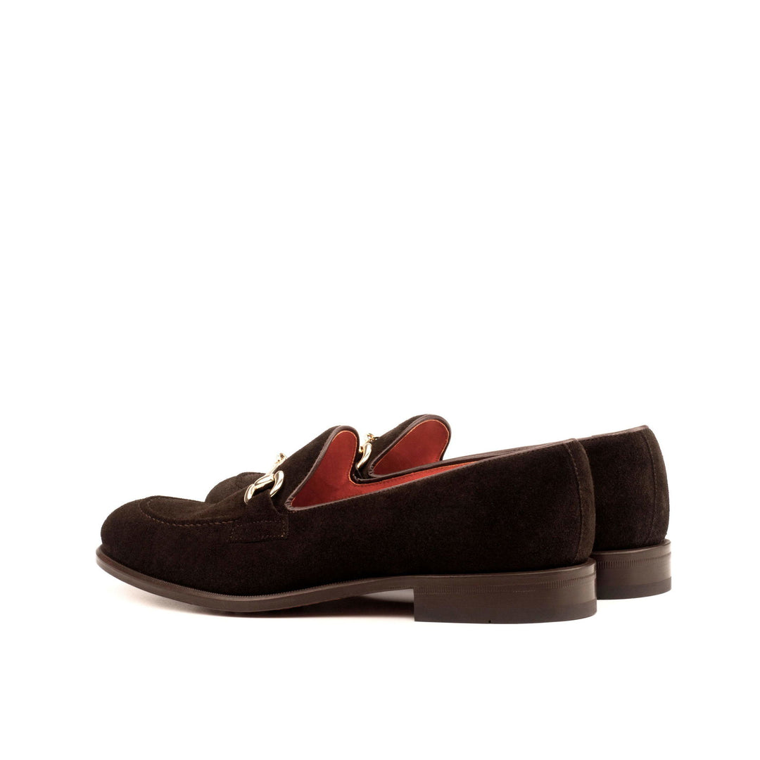 Loafer-Painted Calf, Suede, Dark Brown 3-MERRIMIUM