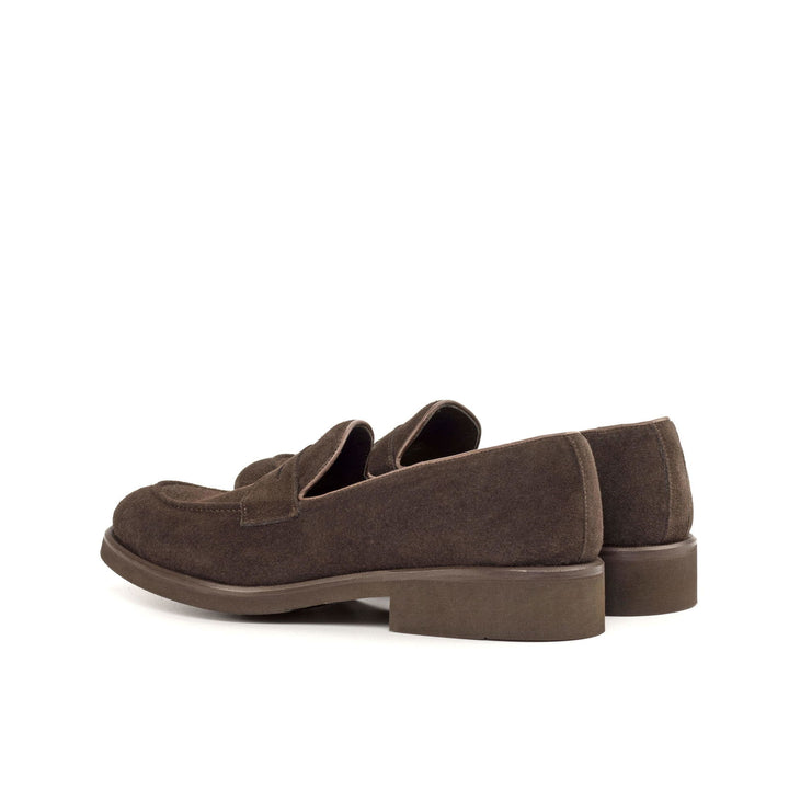 Loafer-Painted Calf, Suede, Dark Brown 4-MERRIMIUM