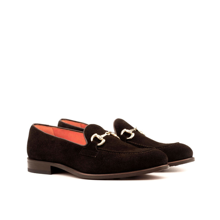 Loafer-Painted Calf, Suede, Dark Brown 4-MERRIMIUM