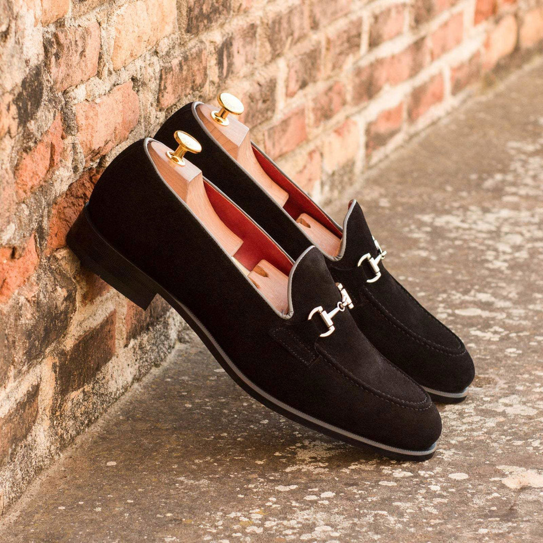 Loafer-Painted Calf, Suede, Grey, Black 1-MERRIMIUM--GID-2870-3869