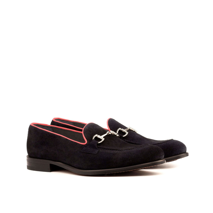 Loafer-Painted Calf, Suede, Red, Blue 4-MERRIMIUM