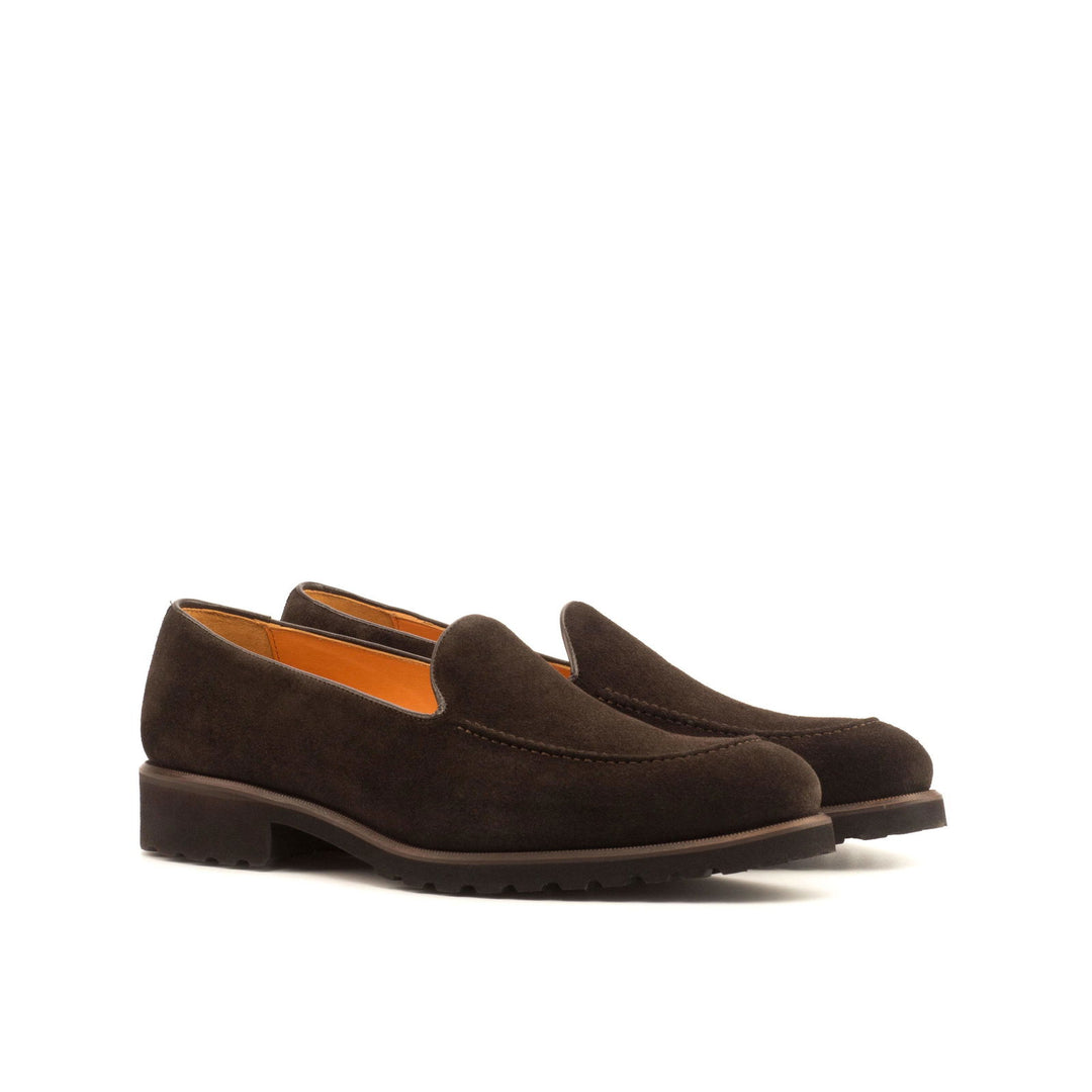 Loafer-Suede, Box Calf, Dark Brown 4-MERRIMIUM