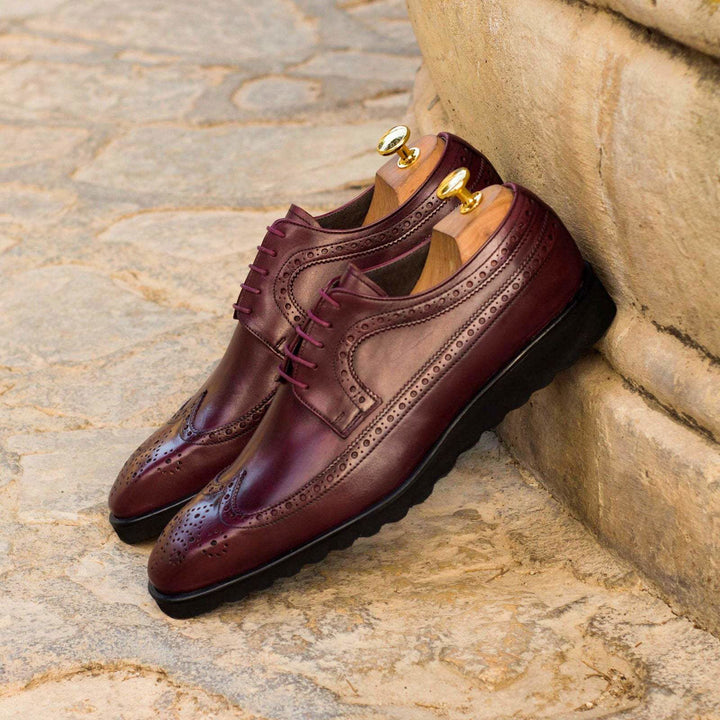 Longwing Blucher-Painted Calf, Burgundy 1-MERRIMIUM--GID-2902-3806