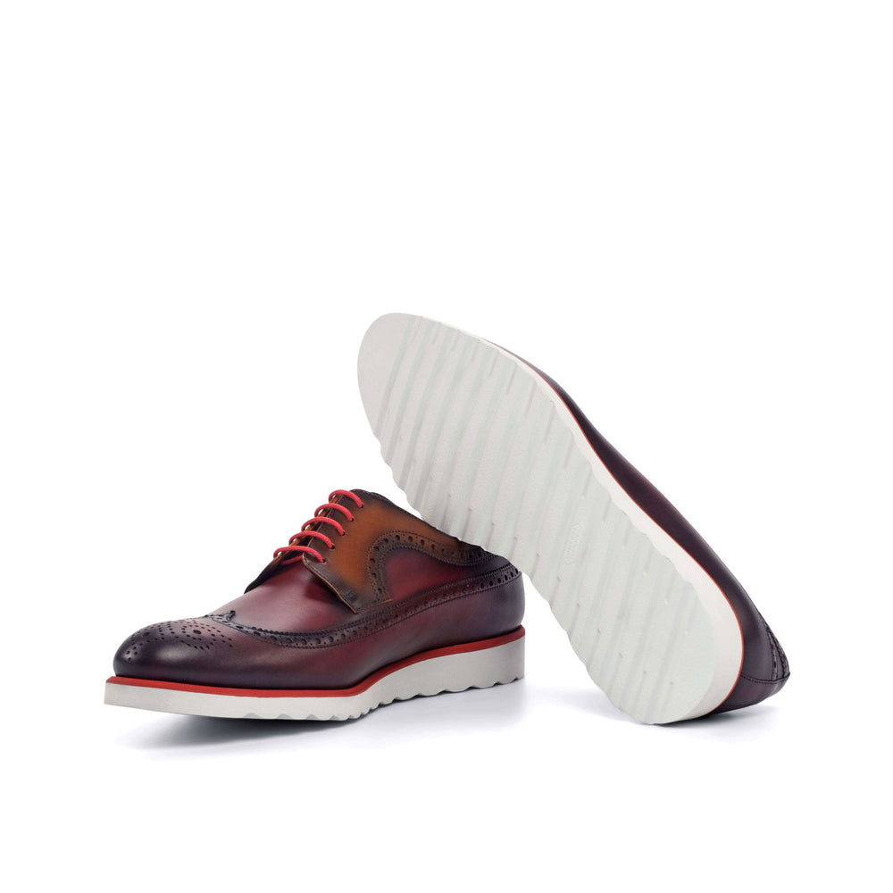 Longwing Blucher-Painted Calf, Red, Brown 2-MERRIMIUM-WS