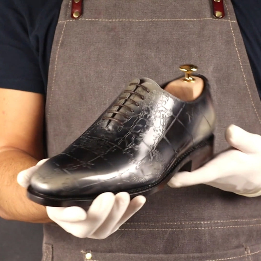 MERRIMIUM Men's Cartography Reverse MERRIMIUM Patina Wholecut Goodyear Welt Shoes Limited Edition  2