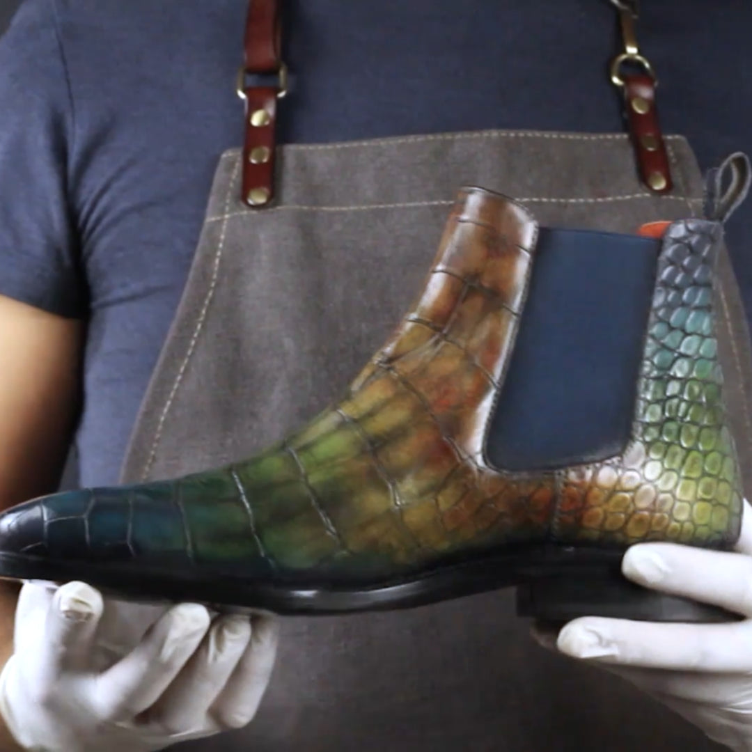 Men's Jungle Patina Goodyear Welt Chelsea Boots Limited Edition