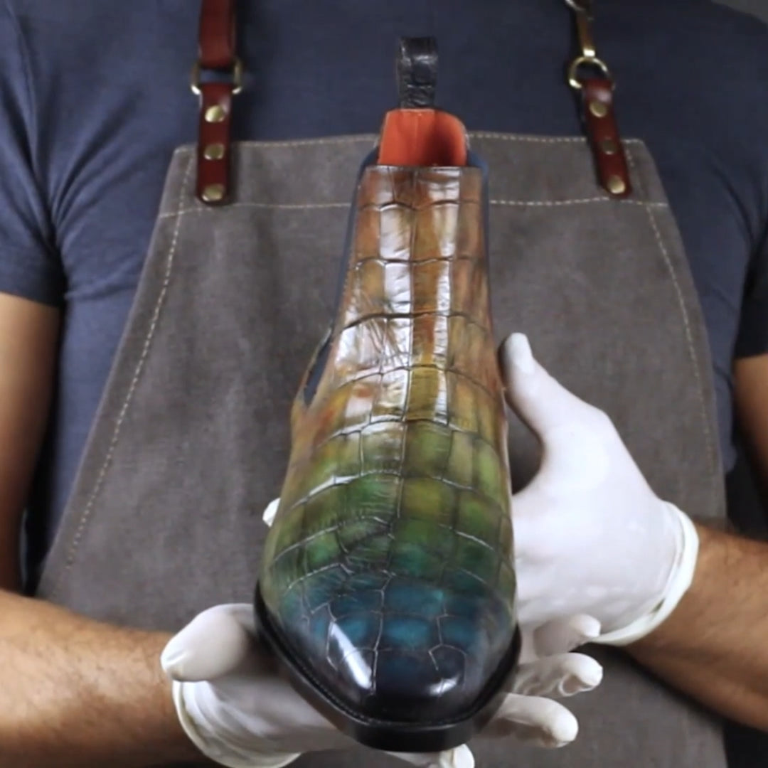 Men's Jungle Patina Goodyear Welt Chelsea Boots Limited Edition