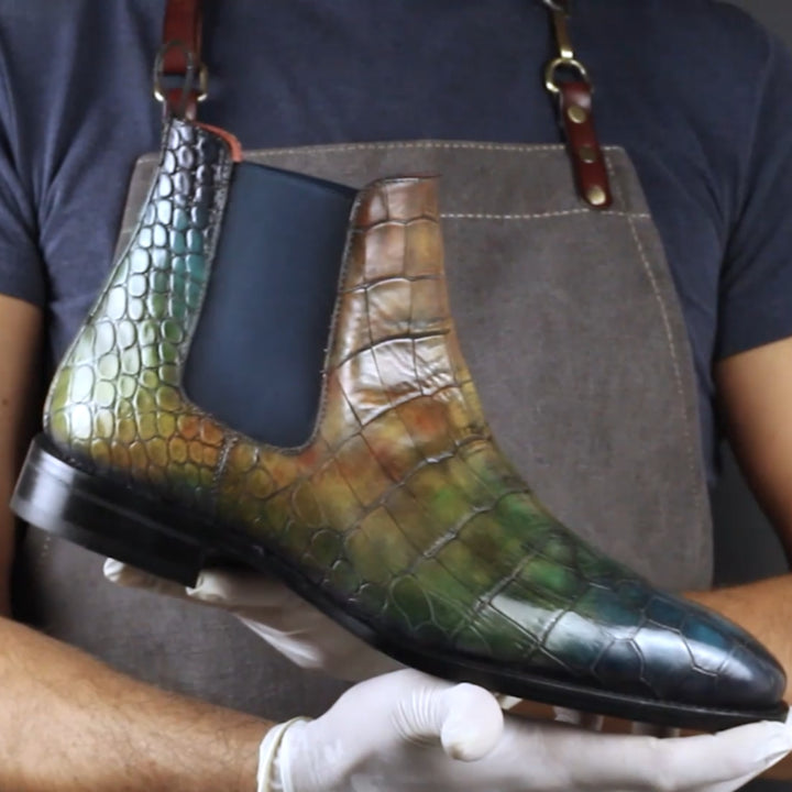 Men's Jungle Patina Goodyear Welt Chelsea Boots Limited Edition