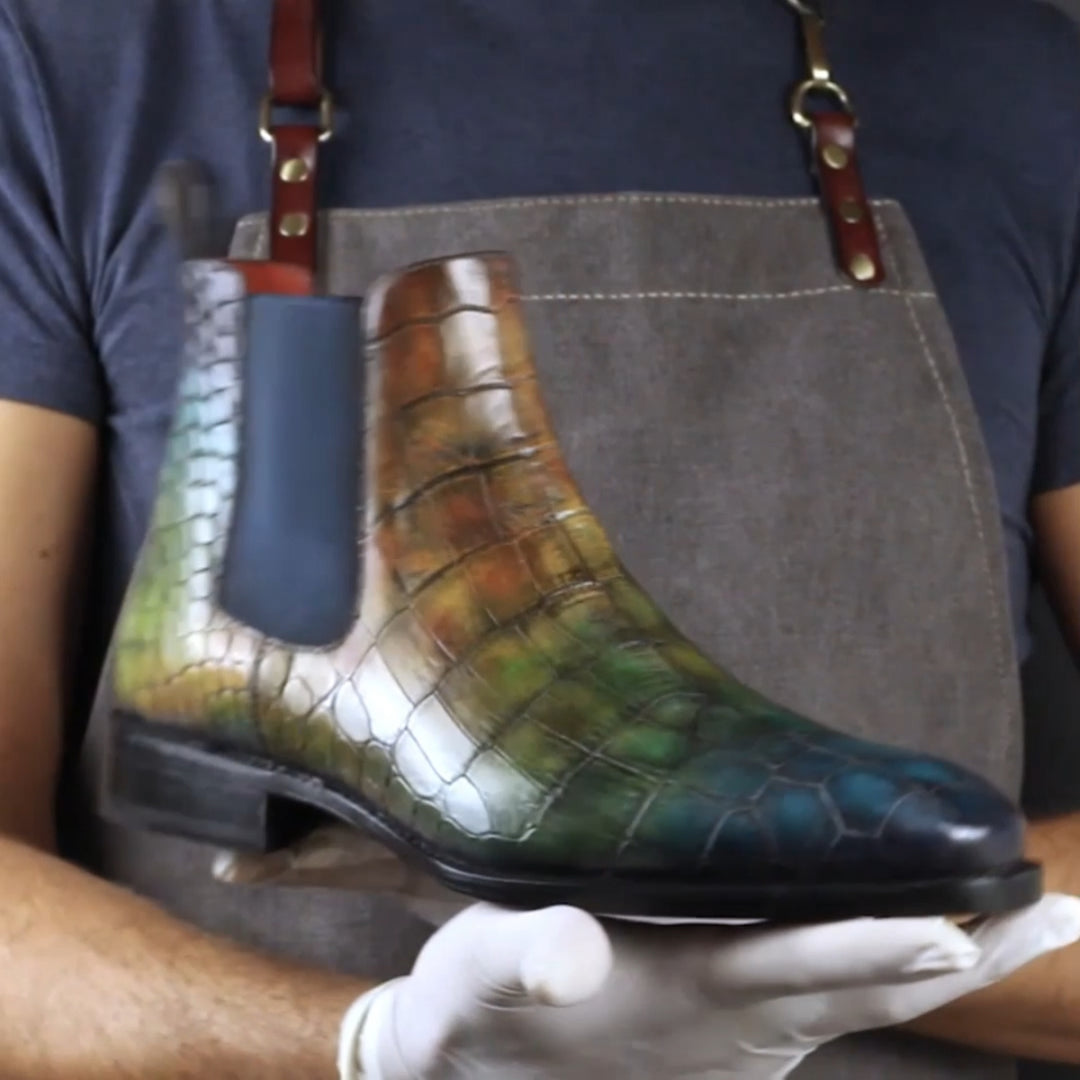 Men's Jungle Patina Goodyear Welt Chelsea Boots Limited Edition