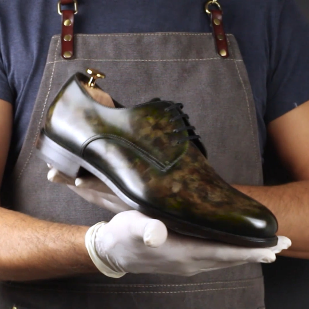 Men's Robin Cezanne Derby Patina Goodyear welt Shoes Limited Edition