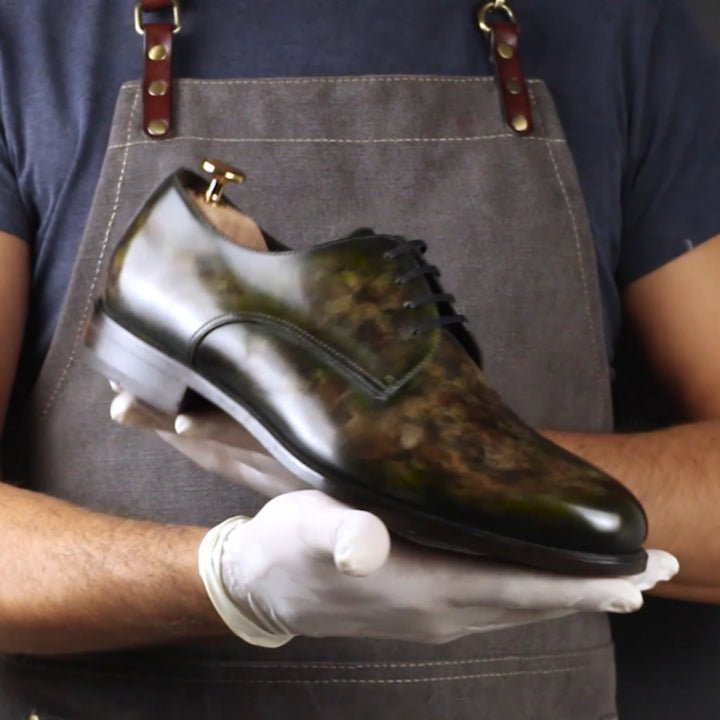 Men's Robin Cezanne Derby Patina Goodyear welt Shoes Limited Edition